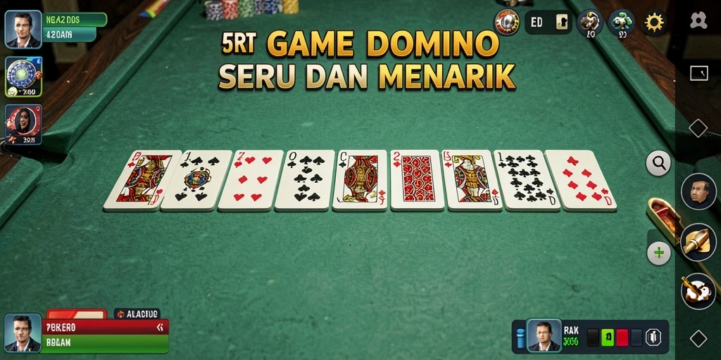 Tampilan menarik dari gameplay Domino di 5RT