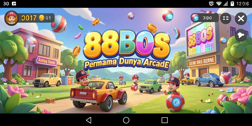 Tangkapan layar gameplay 88BOS menampilkan aksi seru di dunia Arcade.