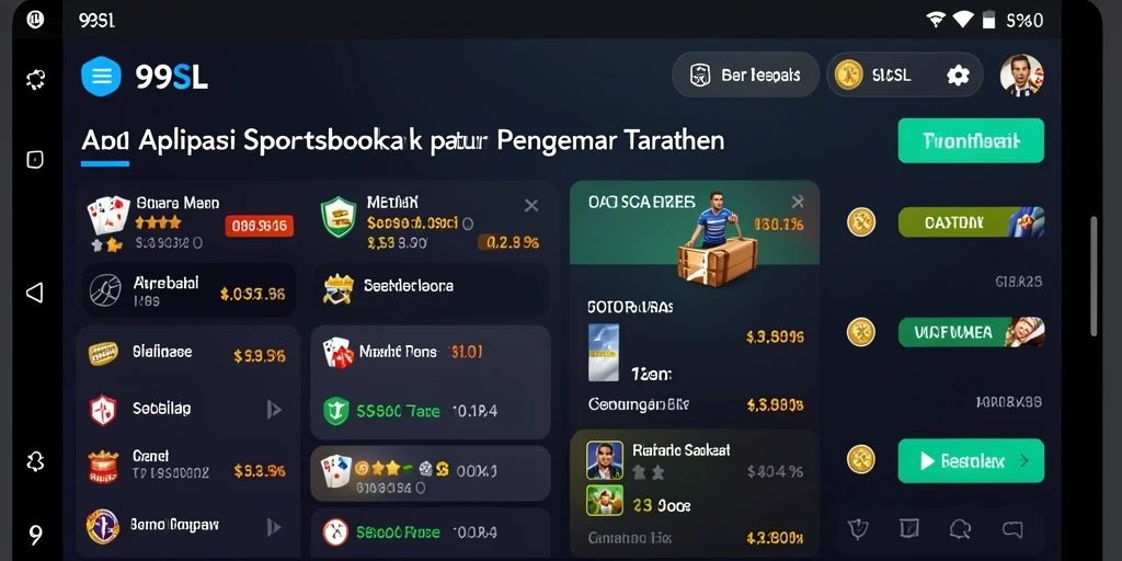 Screenshot utama 99SL dengan tampilan menarik dari pengalaman taruhan.
