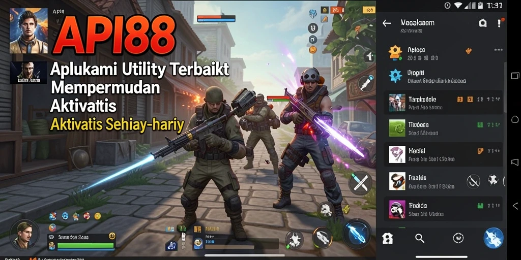 Tampilan antarmuka API88 yang menarik dan fungsional.