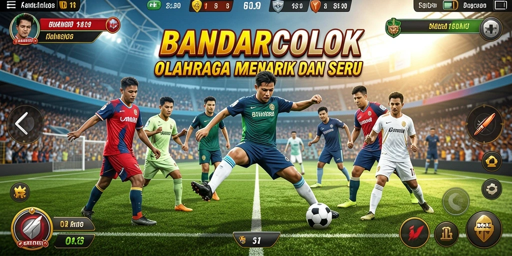 Tampilan menarik dari gameplay BANDARCOLOK yang penuh aksi olahraga.