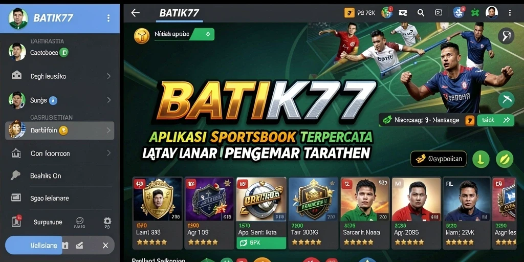 Tampilan menarik dari gameplay aplikasi Sportsbook BATIK77.