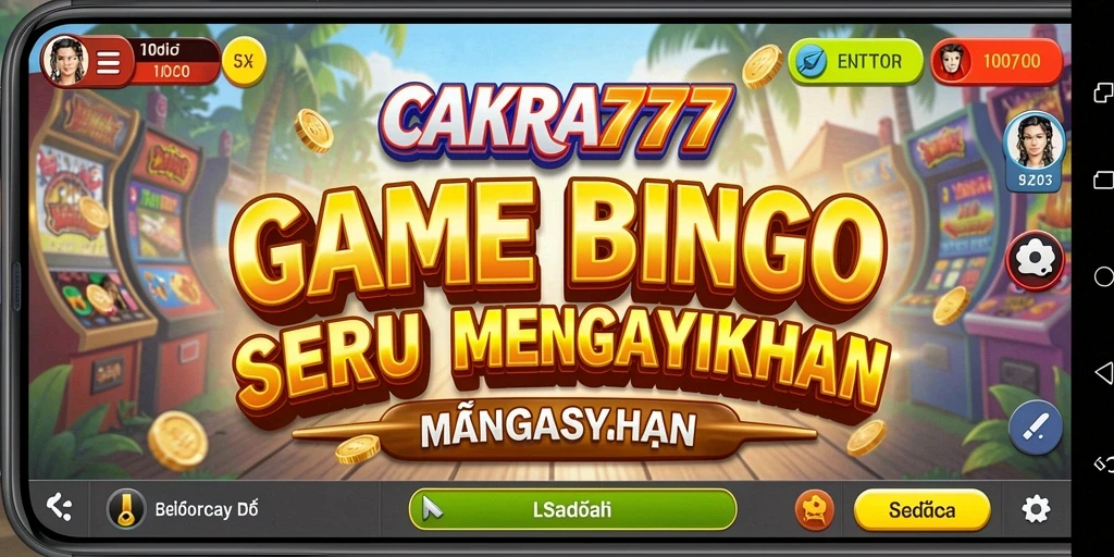 Screenshot gameplay seru CAKRA777 dengan angka bingo.
