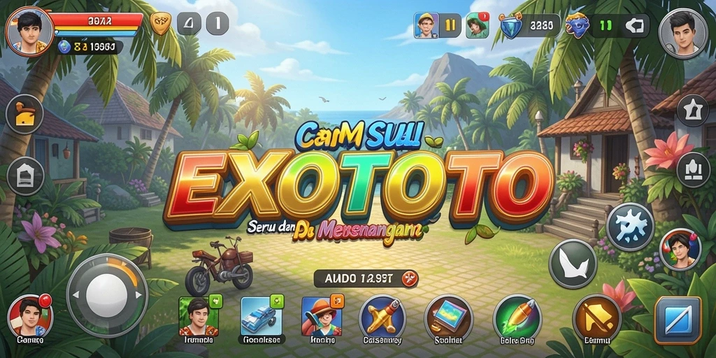 Screenshot gameplay dari EXOTOTO yang menunjukkan keseruan bermain.