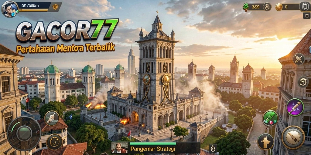 Screenshot GACOR77 menampilkan aksi Tower Defense yang mendebarkan.