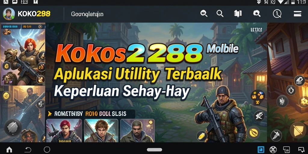 Tampilan utama KOKO288 yang sederhana dan fungsional.