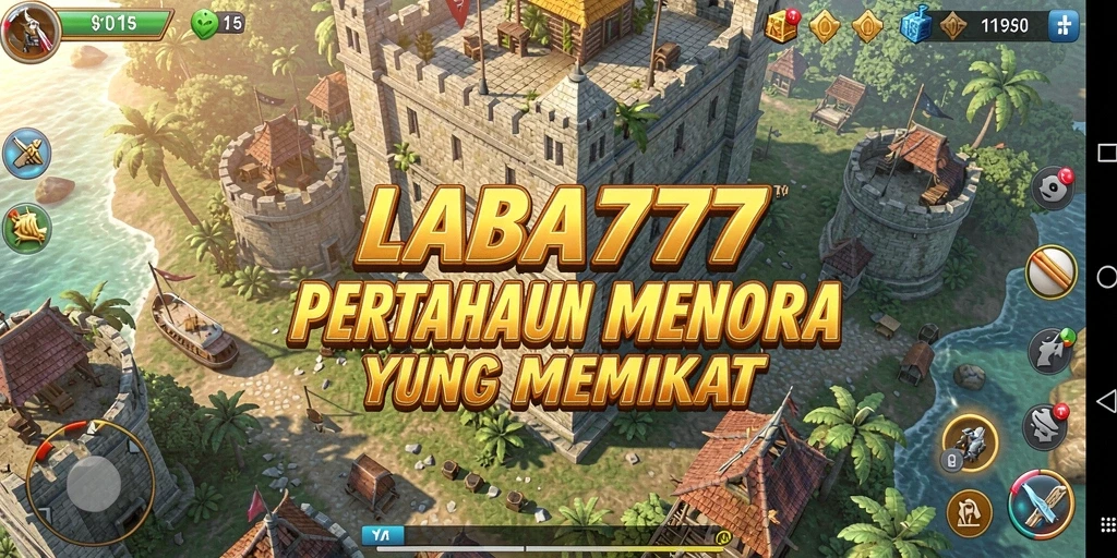 Screenshot LABA777 menampilkan pertempuran Tower Defense yang mendebarkan.
