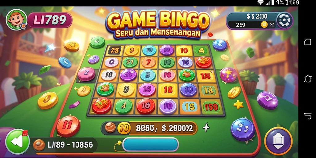 Screenshot LI789 menampilkan gameplay Bingo yang menarik.