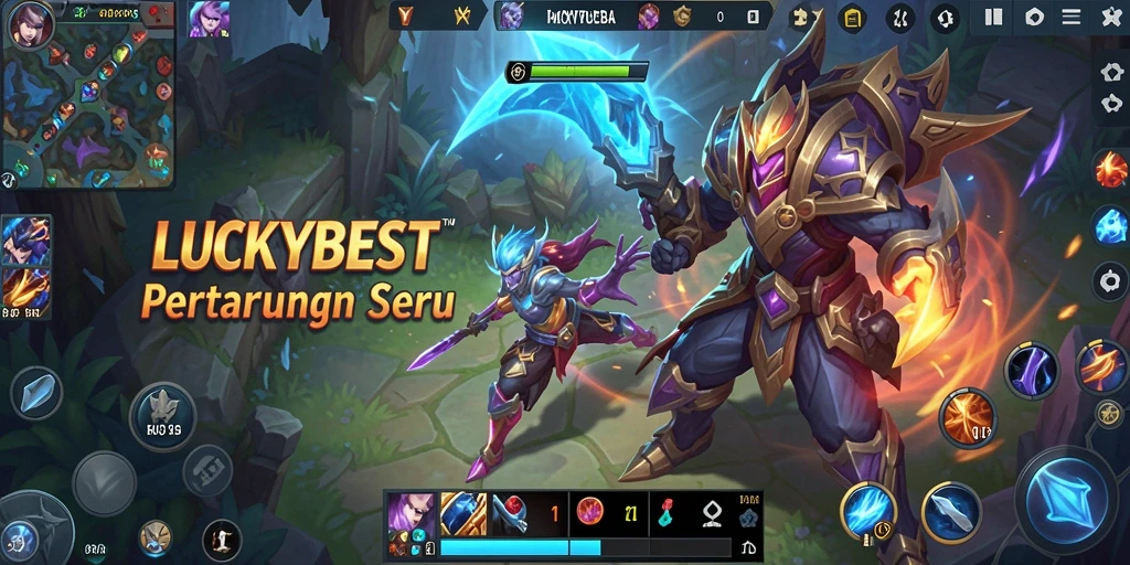 Screenshot menampilkan gameplay seru dari LUCKYBEST yang penuh aksi.