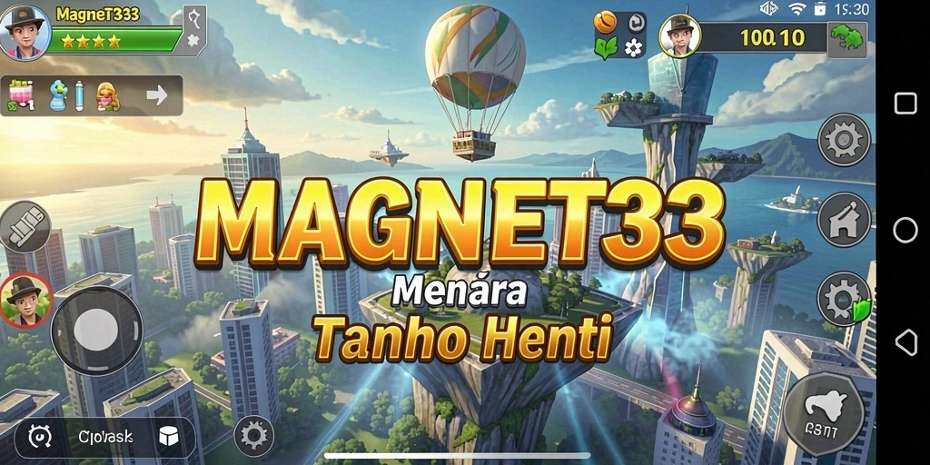 Gameplay seru dalam MAGNET33 menampilkan pertahanan menara yang epik.