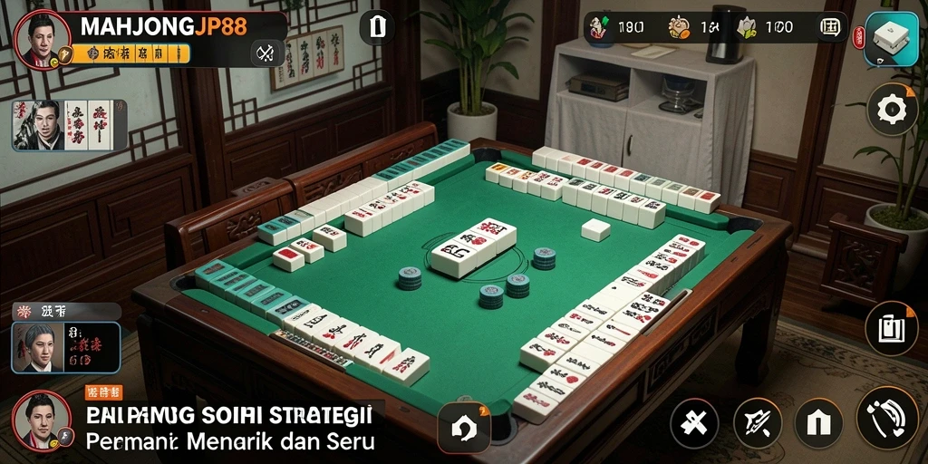 Tampilan seru gameplay MAHJONGJP88 yang penuh strategi.