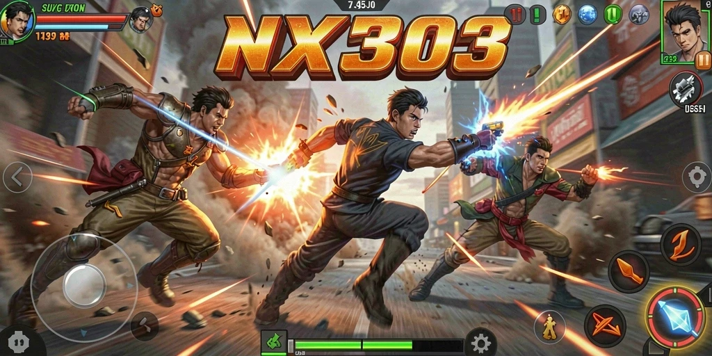 Gameplay NX303 yang seru dengan efek visual yang menakjubkan.