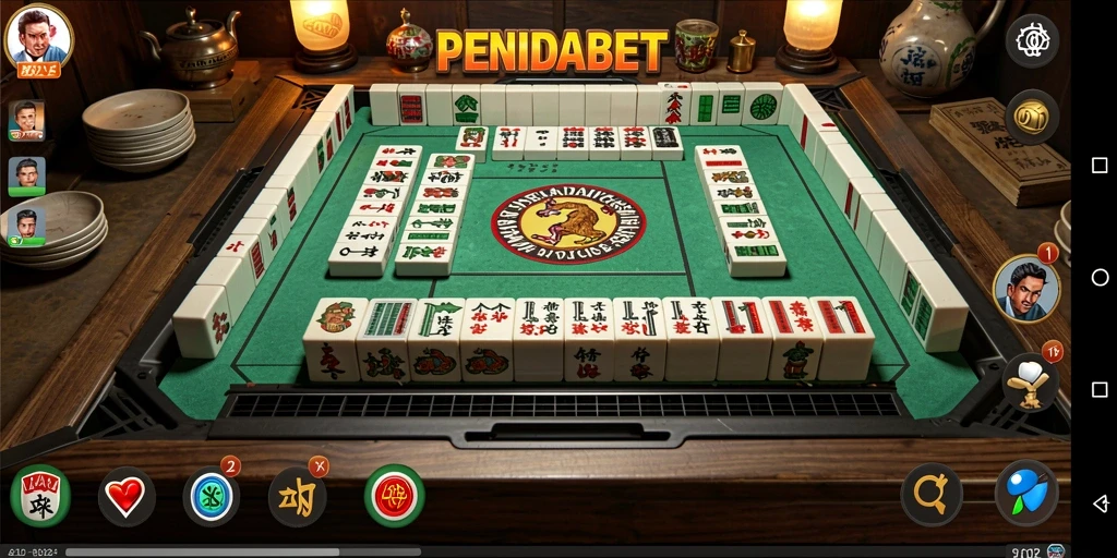 Tampilan gameplay Mahjong yang menarik dan interaktif.