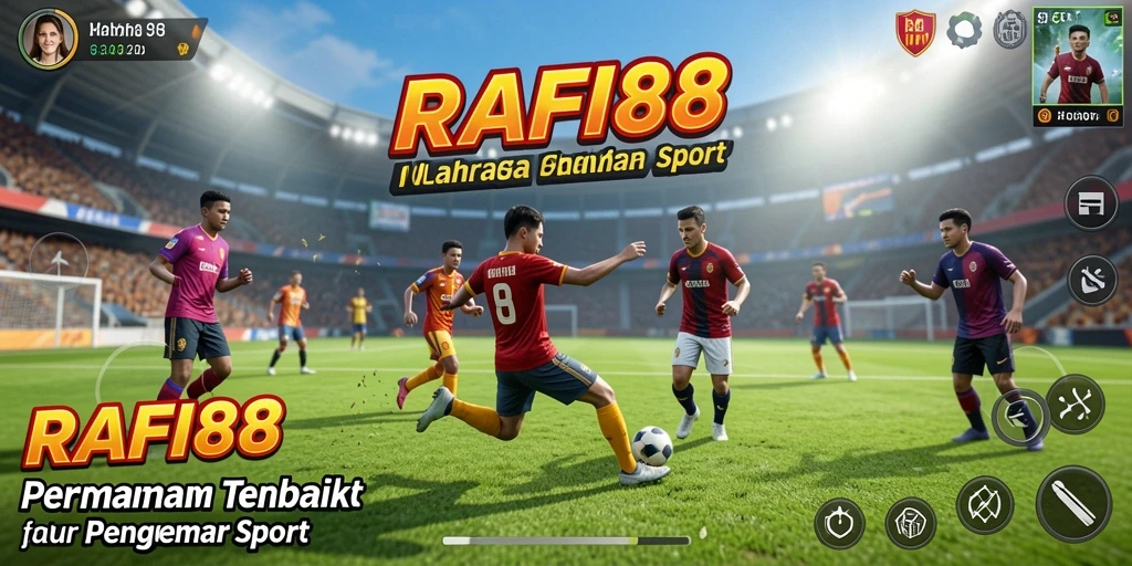 Tangkapan layar menampilkan aksi mendebarkan dalam permainan olahraga.