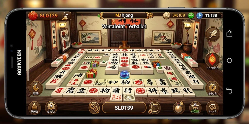 Tampilan gameplay SLOT39 yang seru dan menantang dalam permainan Mahjong.