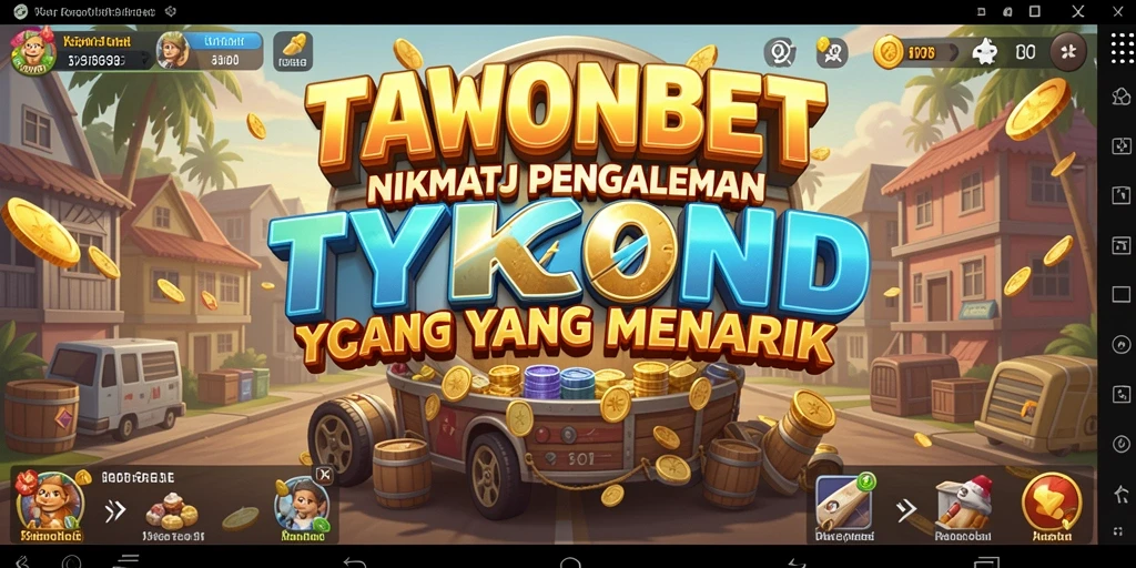 Screenshot gameplay TAWONBET yang menampilkan bisnis yang berkembang.
