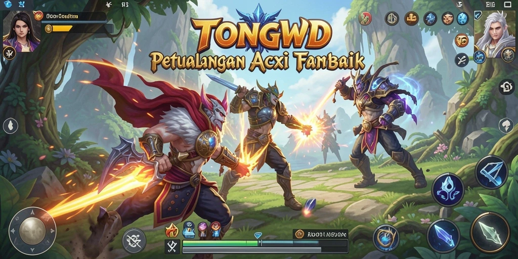 Tampilan gameplay penuh aksi dari TONGWD yang mendebarkan.