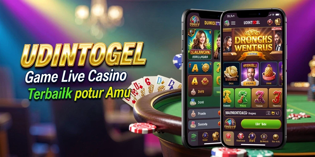 Tampilan permainan Live Casino di UDINTOGEL yang menarik dan interaktif.