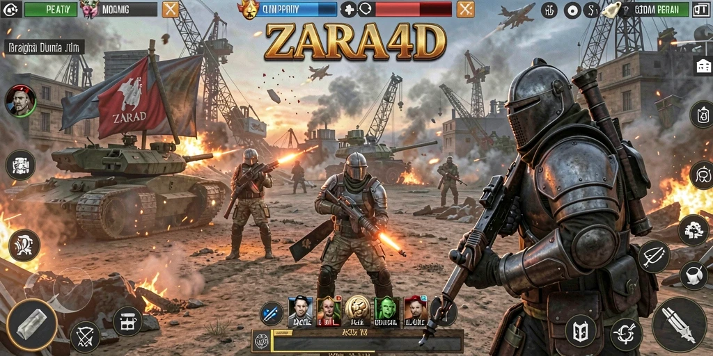 Tangkapan layar gameplay SLG yang mendebarkan di ZARA4D.